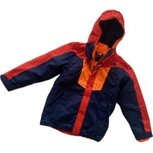 North Face Boys S (7/8) 3 in 1 snowboarding ski winter jacket (shell and fleece)